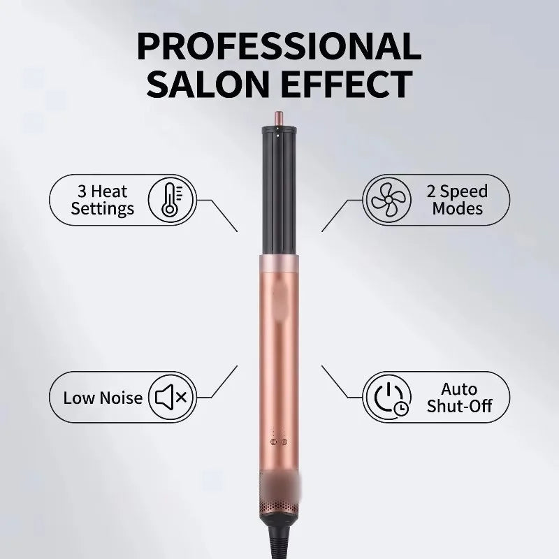 Hair Dryer 6 in 1 Set 150000 RPM Ionic Blow Dryer with Diffuser Fast Drying for Thick Curly Hair Women Gift