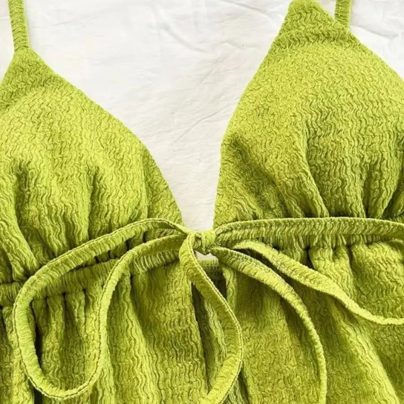 Ensemble 2 Pièces Femme – Vert Olive Élégant